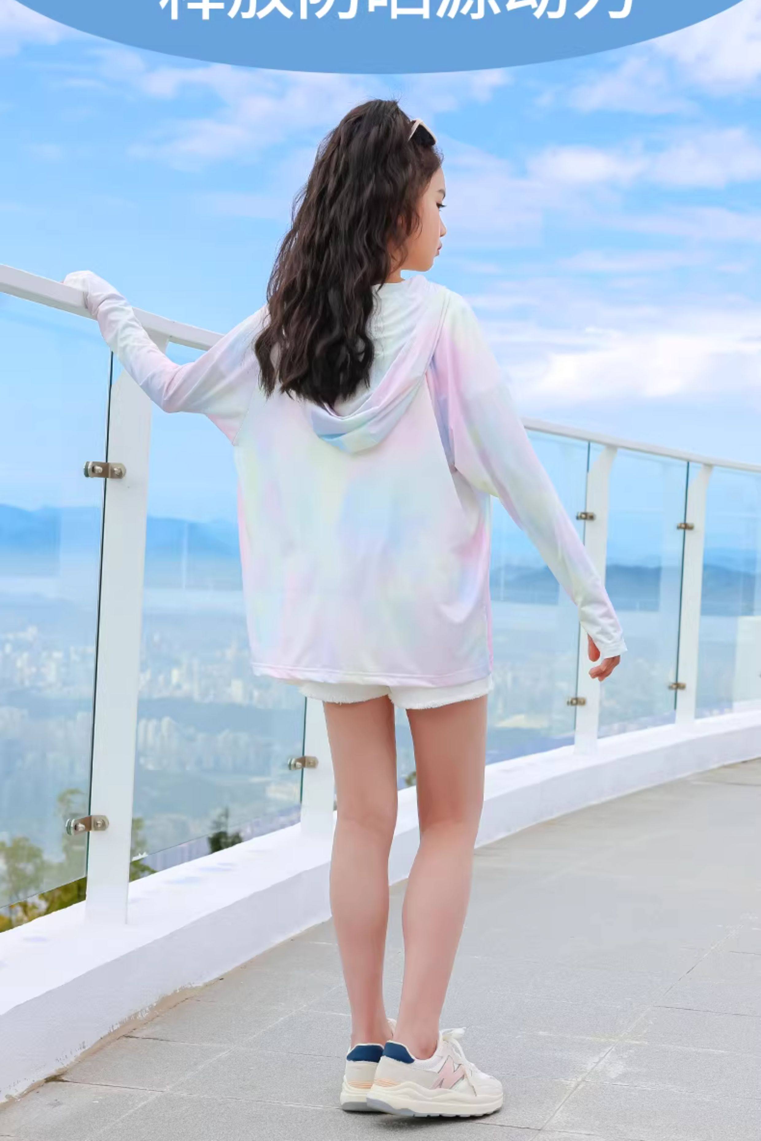Moonkids Kids Sun Protection Jacket Lightweight Breathable 2026 New Spring Ice Silk Coat Girls Summer Quick-Dry Sunproof Clothing for Older Children 2